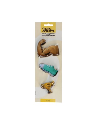 Wilton Uitsteker Set Spier, Sportschoen en Trofee -3st-