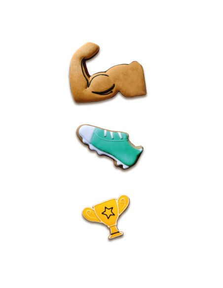 Wilton Uitsteker Set Spier, Sportschoen en Trofee -3st-