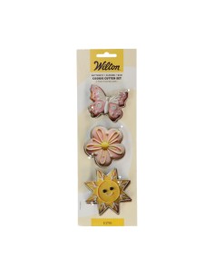Wilton Uitsteker Set Vlinder, Bloem en Zon -3st-