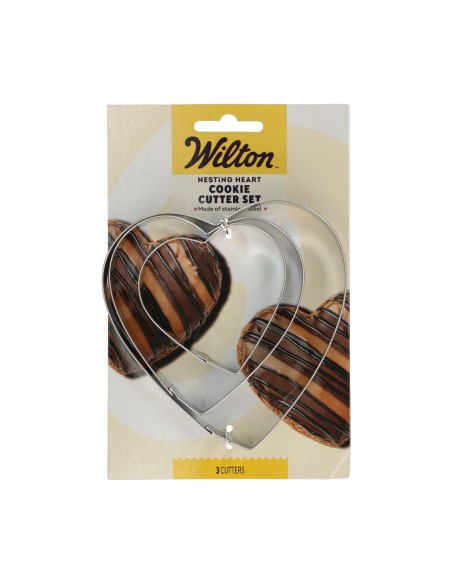 Wilton Koekjes Uitsteker Set Hart -3st-