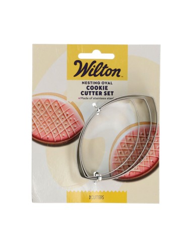 Wilton Koekjes Uitsteker Set Ovaal -3st-