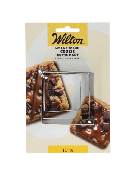 Wilton Koekjes Uitsteker Set Vierkant -3st-