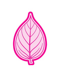 3D Uitsteker op Maat: Blad 6 met Stempel