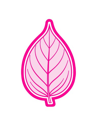 3D Uitsteker op Maat: Blad 6 met Stempel