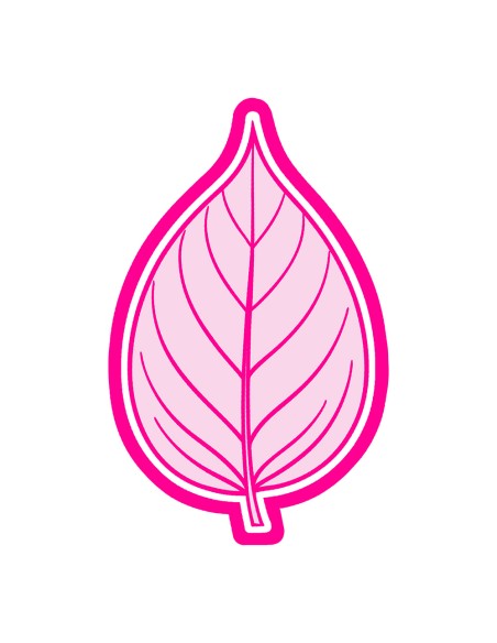 3D Uitsteker op Maat: Blad 6 met Stempel