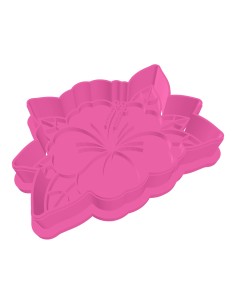 3D Uitsteker op Maat: Hibiscus met Blad met Stempel 2