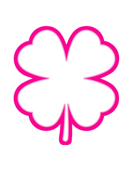 3D Uitsteker op Maat: Klavertje - Los of Set