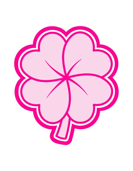 3D Uitsteker op Maat: Klavertje met Stempel