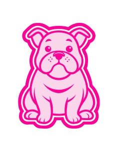 3D Uitsteker op Maat: Bulldog met Stempel