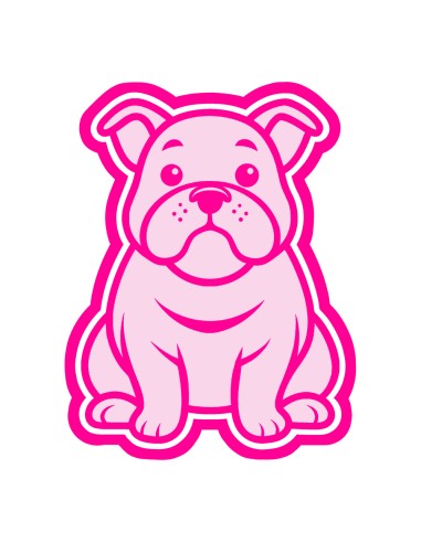 3D Uitsteker op Maat: Bulldog met Stempel