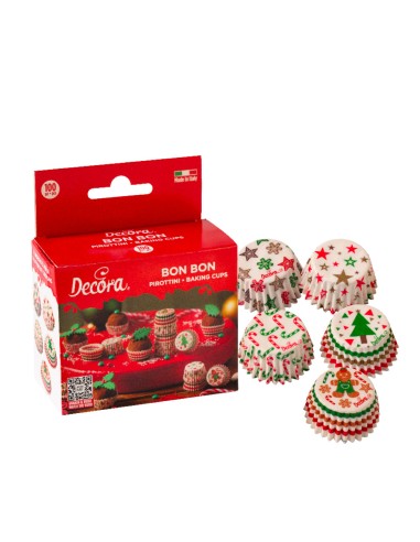 Decora BonBon Cups Xmas -100st-