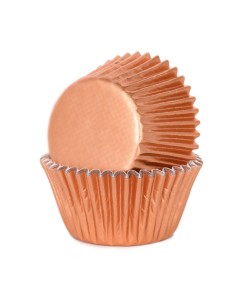 House of Marie Baking Cups Folie Koper -36st-