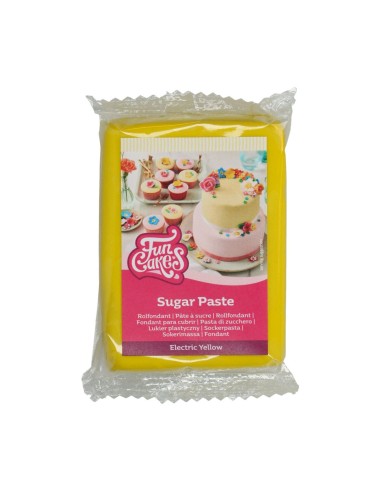 FunCakes Rolfondant Geel Electric Yellow -250gr-