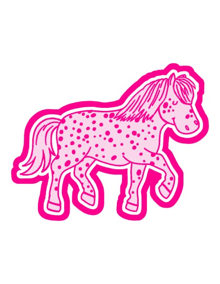 3D Uitsteker op Maat: Boerderij - Paard met Stempel