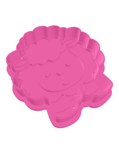 3D Uitsteker op Maat: Schattig Schaap met Stempel