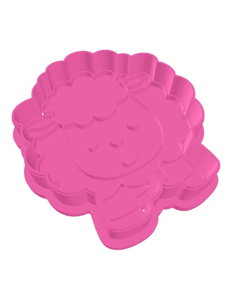 3D Uitsteker op Maat: Schattig Schaap met Stempel