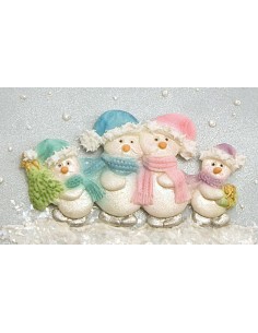 Karen Davies Siliconen Mal Snowman/Pinguin Family