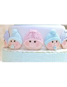 Karen Davies Siliconen Mal Snowman Head Border