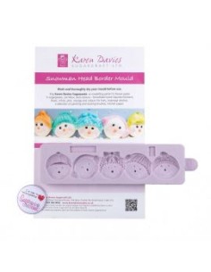 Karen Davies Siliconen Mal Snowman Head Border 2