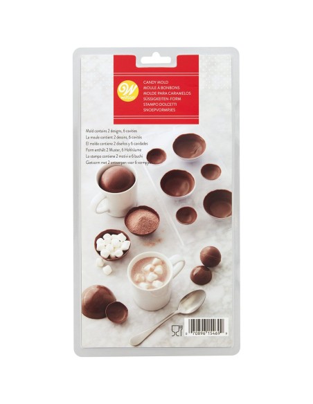 Wilton Chocolade Mal Halve Bol
