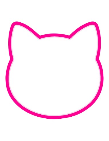 3D Uitsteker op Maat: Kat Hoofd