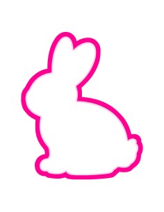 3D Uitsteker op Maat: Konijn