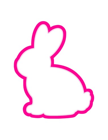 3D Uitsteker op Maat: Konijn