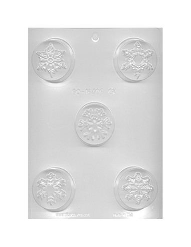 CK Chocolate & Candy Cookie Mold Round (Oreo) Snowflakes
