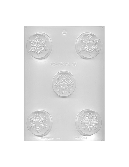 CK Chocolate & Candy Cookie Mold Round (Oreo) Snowflakes