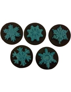 CK Chocolate & Candy Cookie Mold Round (Oreo) Snowflakes 2