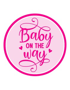 3D Uitsteker op Maat: Baby on the Way 1 met Stempel