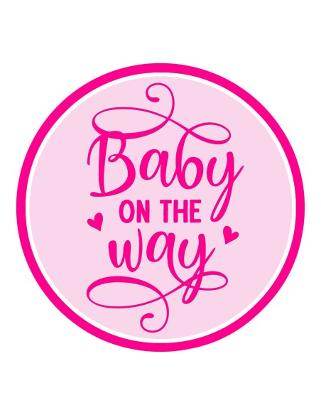3D Uitsteker op Maat: Baby on the Way 1 met Stempel