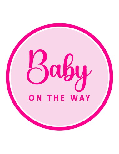 3D Uitsteker op Maat: Baby on the Way 2 met Stempel