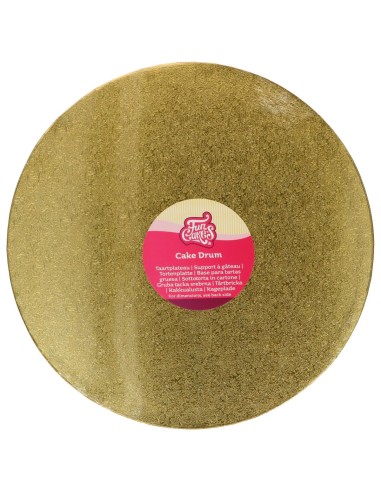 FunCakes Cake Drum Rond -33cm- Goud