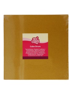 FunCakes Cake Drum Vierkant -30cm- Glanzend Goud