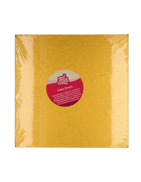 FunCakes Cake Drum Vierkant -20cm- Goud