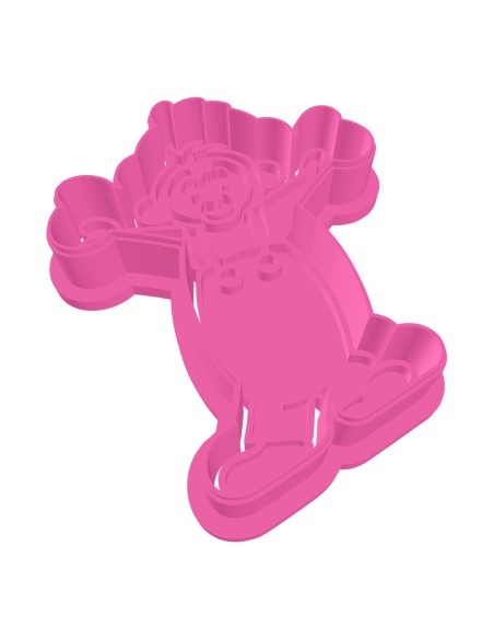 3D Uitsteker op Maat: Clowntje - Aap Poppa met Stempel