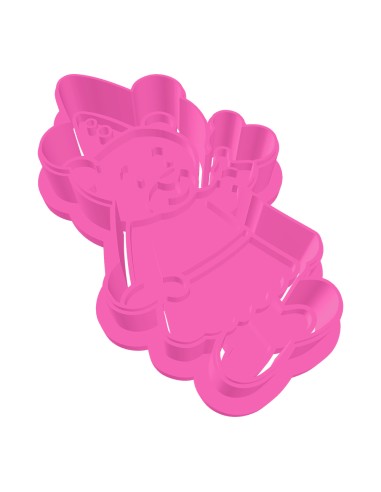 3D Uitsteker op Maat: Clowntje - Beer met Stempel