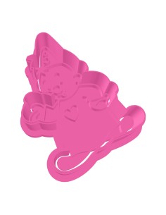 3D Uitsteker op Maat: Clowntje - Geel met Stempel 2