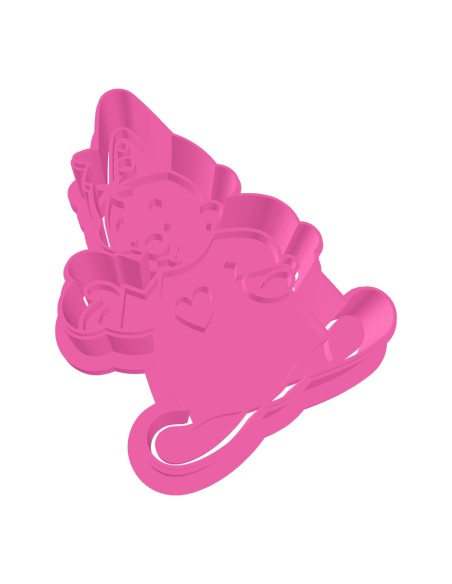 3D Uitsteker op Maat: Clowntje - Geel met Stempel