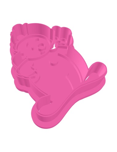 3D Uitsteker op Maat: Clowntje - Rood met Stempel
