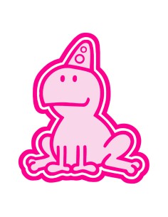 3D Uitsteker op Maat: Clowntje - Kikker met Stempel