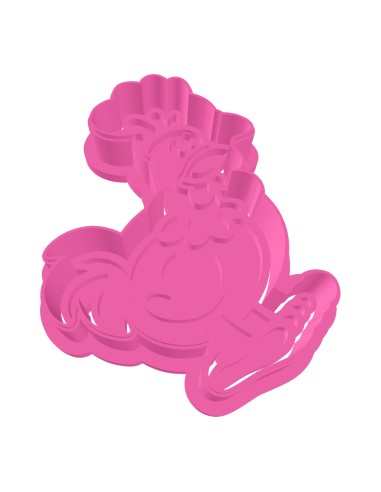 3D Uitsteker op Maat: Clowntje - Kip met Stempel