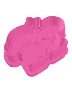 3D Uitsteker op Maat: Clowntje - Nijlpaard met Stempel 2