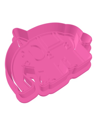 3D Uitsteker op Maat: Clowntje - Olifant met Stempel