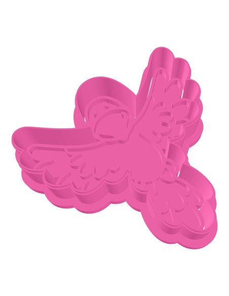 3D Uitsteker op Maat: Clowntje - Papegaai met Stempel