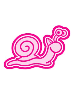 3D Uitsteker op Maat: Clowntje - Slak met Stempel