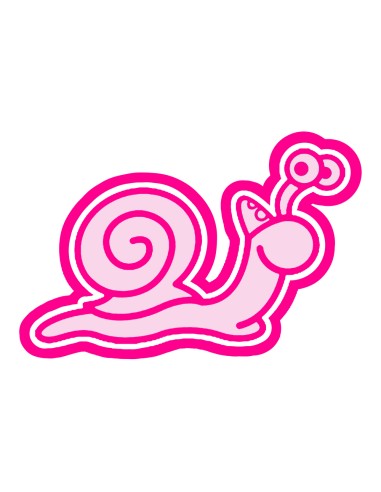 3D Uitsteker op Maat: Clowntje - Slak met Stempel