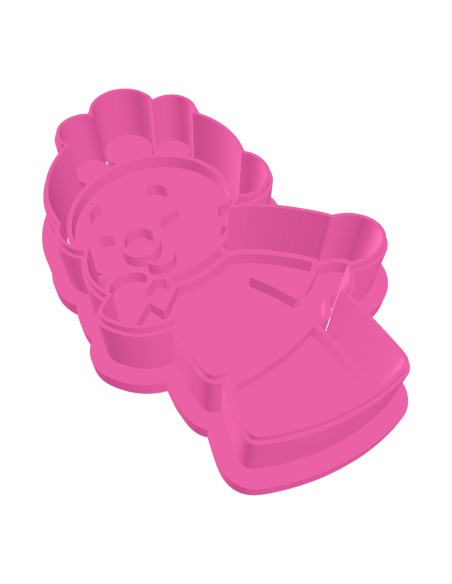 3D Uitsteker op Maat: Clowntje - Zaza met Stempel
