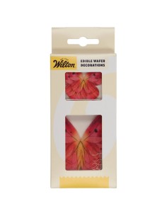 Wilton Ouwel Decoraties Vlinders Ombre Roze -8st- 2